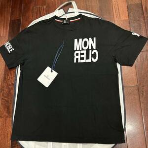 【レア】【美品】MONCLER モンクレール　半袖Tシャツ　黒　XL