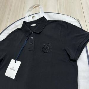 【激レア】【最新作】MONCLER モンクレール半袖ポロシャツ 黒　L