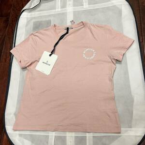 【タグ付き】【最安値】MONCLER モンクレール　半袖Tシャツ　ピンク　M