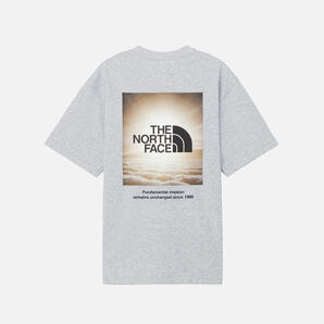 XL 新品 ノースフェイス グラフィック フォト Tシャツ グレー TEE ナチュラル フェノメノン ティー ロゴ バックプリント 日の出 雲海