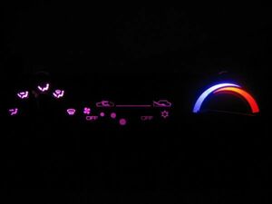 パジェロ ミニ Ｈ56Ａ エアコンパネル用 LED球 1台分セット！ ピンク