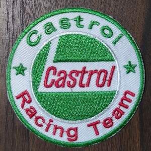 ワッペン アイロンワッペン パッチ OIL オイル 車 F1 BIKE バイク RACE Race RACING Racing CASTROL Castrol カストロール