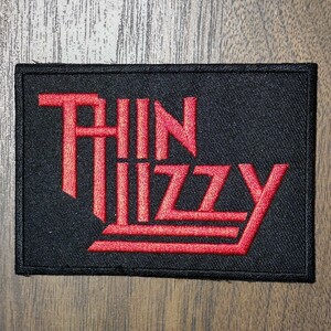 シン・リジーThin LizzyTHIN LIZZY アイロンワッペン ワッペン 刺繍 ゲイリー・ムーア イギリス 英国 アイルランド ハードロック 