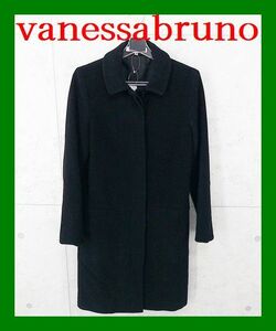 vanessabruno turn-down collar cashmere coat 38 black 