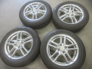 BALMINUM アルミ ホイール 15インチ 15X5.5J +45 4H PCD100・2023年製 175/65R15 NEWNO タイヤ付 4本