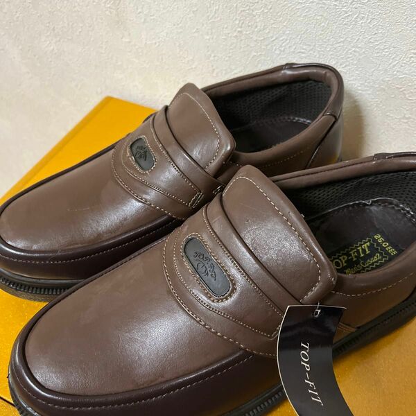 ビジネス紳士靴ウォーキングビジネスシューズ サイズ　25cm ＥＥＥメンズブラウン系