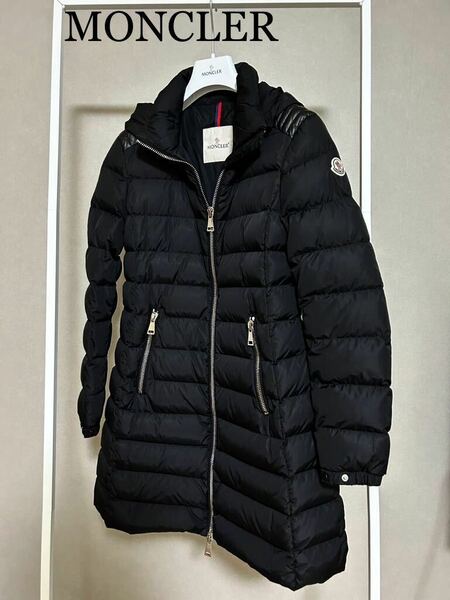 MONCLER★モンクレール★OROPHIN★ロングダウンコート★size2★美品★ブラック★