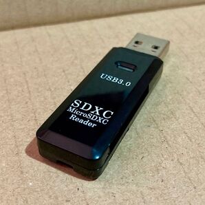 USB 3.0 SDカード リーダー ブラック SD/microSD