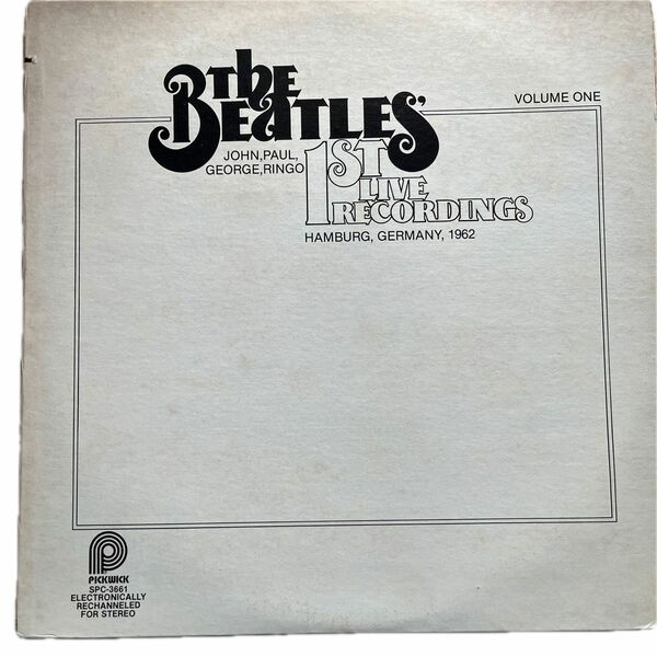 LP The BEATLES 1st LIVE RECORDINGS VOLUME ONE
