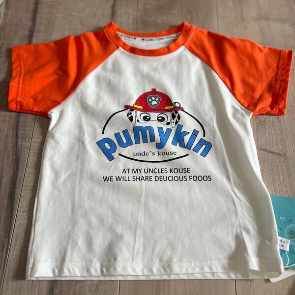 夏物 子供服 120cm 95%綿製 5%ポリウレタン 半袖Tシャツ