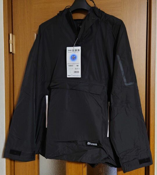 新品 空調服アノラックパーカー長袖 XEBEC 3L(日本サイズLL)ブラック　空調服のみ　ポリエステル100%