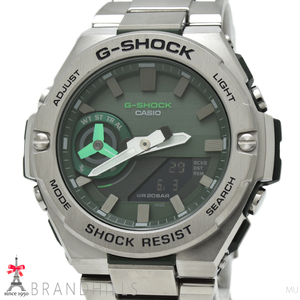 カシオ G-SHOCK 腕時計 G-STEEL ソーラー Bluetooth スマートフォンリンク SS GST-B500AD-3AJF CASIO 美品