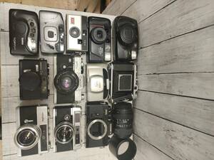 カメラ　レンズ　おまとめ　13個　Nikon　YASHICA　MINOLTA　RICOH　Kodak　コニカ　マミヤ　現状品　【1921-18296　あ