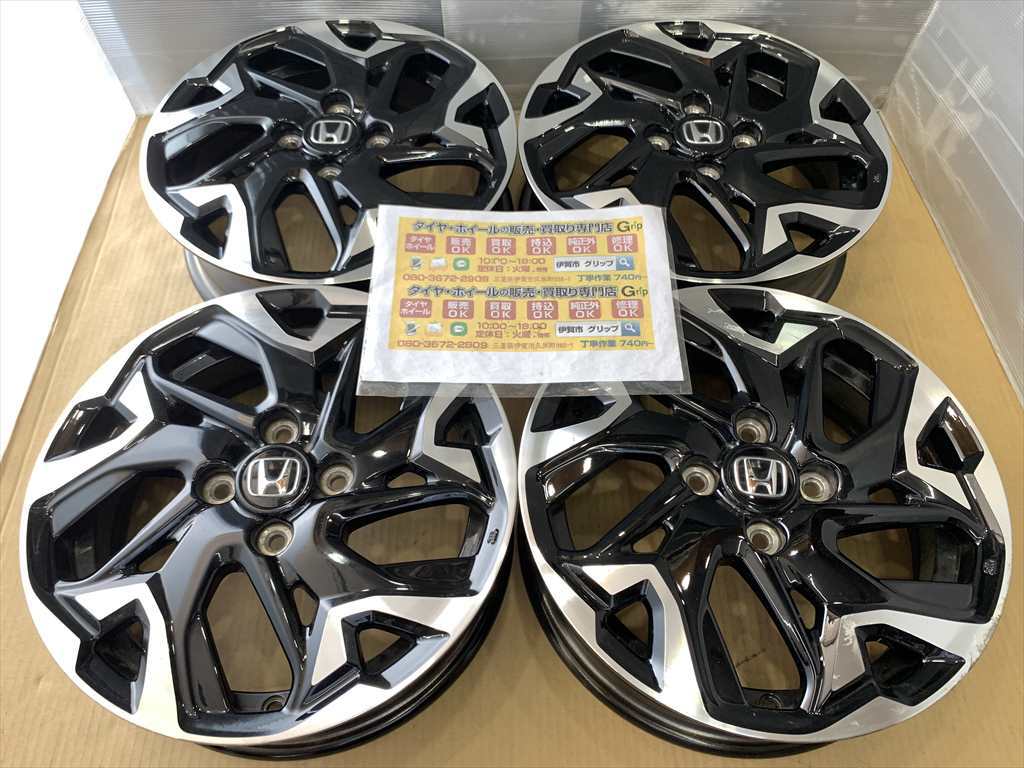 HONDA NBOX оригинальные легкосплавные колесные диски 15 4.5j +45 черный полировка 4 дыра 100