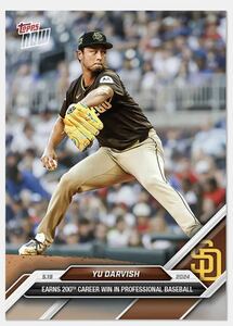 topps now 213 ダルビッシュ有 日米通算200勝達成カード 