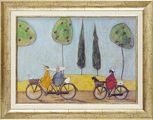 額装絵画 サム トフト「みんなでサイクリング」