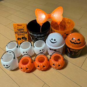 ハロウィン　パーティーセット　おうちデコレーション　カチューシャ　小物入れ