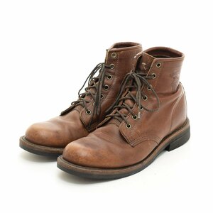 *512445 CHIPPEWA Chippewa * boots plain tu90047 size 8D/26.5cm men's Brown 