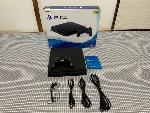 【動作確認済み】PlayStation4 ジェット・ブラック 500GB CUH-2100AB01【初期化済み】