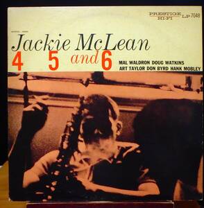 【JZ074】JACKIE MCLEAN 「4, 5 And 6」, 78 JPN mono Reissue　★ジャズ/ハード・バップ