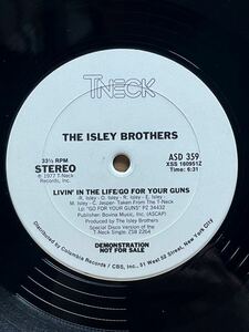 【FUNK名曲】The Isley Brothers - Livin' In The Life ,T-Neck - ASD 359 ,フォーマット：Vinyl ,12, 33 1/3 RPM Promo ,Stereo US 1977