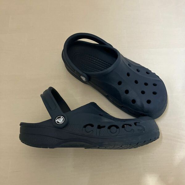 クロックス☆CROCS☆キッズ☆サンダル☆２３センチ☆ネイビー系