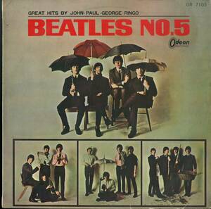 A00595480/LP/ビートルズ (THE BEATLES)「Beatles No.5 / Great His By John、Paul、George、Ringo (1965年・OR-7103)」