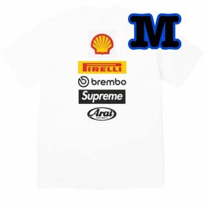 【M】Supreme x Ducati Logos Tee ホワイト　 White ロゴ 24SS