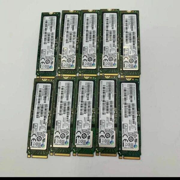 SAMSUNG MZVLB256HAHQ-000H1 256GB NVMe M.2 PM981 10枚セット