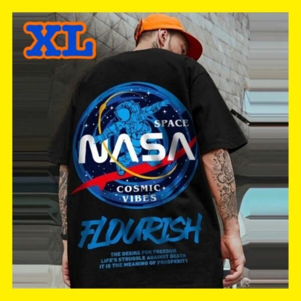 【即購入OK】半袖 Tシャツ XL 可愛い オーバーサイズ NASA　黒