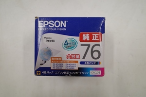 1円～ 未開封 EPSON エプソン 純正 インクカートリッジ IC4CL76 4色パック カラー 