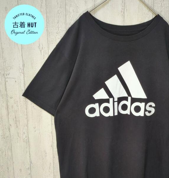 adidas　デカロゴ　パフォーマンスロゴ　古着90s　オーバーサイズ　ゆるダボ　#h139