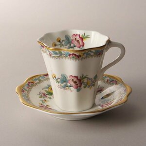  consigning HK* era call port (Coalport) small cup * saucer ( England bo-n tea ina tea utensils tea cup Espresso WEDGWOOD)