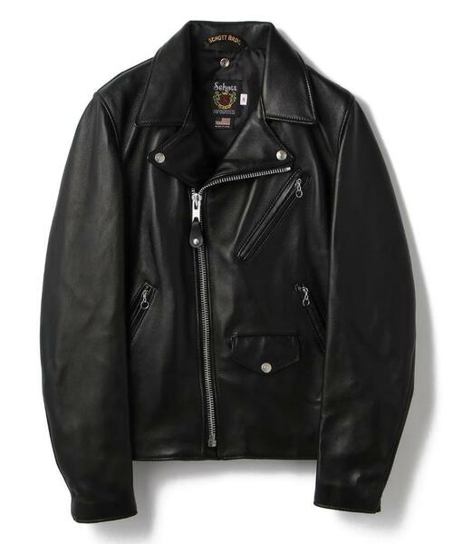 ショット/Schott 228US ラムレザーダブルライダースジャケット レザージャケット LAMB RIDERS JACKET 定価¥137,500