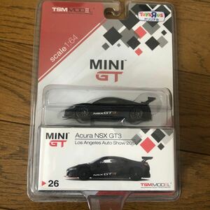トイザらスオリジナル限定 1/64　TSMMODEL MINI GT TSM Acura NSX GT3 Los Angles Auto Shoow 2017