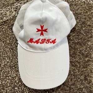 マルタ島 帽子 キャップ 白 レディース ゴルフ