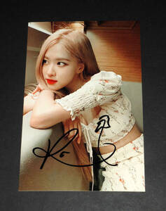  rose (Blackpink)* with autograph * steel photograph 