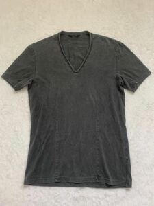 ato Tシャツ size46 Vネック グレー アトウ メンズ