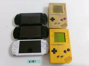(Z-781)SONY PSP 3000シリーズ x3 NINTENDO GAMEBOY DMG-01 動作未確認 現状品