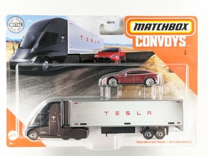 US版 マッチボックス コンボイ テスラ トレーラー ＆モデルS MATCHBOX Convoys TESLA GBK70