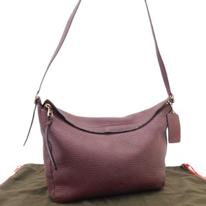 1円 ■ 美品 コーチ ショルダーバッグ 32264 レッド系 レザー ブリーカー 普段使い COACH ■E.Bis.An-31