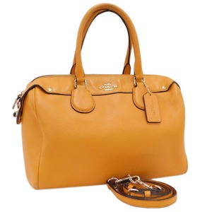 1 jpy # beautiful goods Coach 2way bag F36672 orange series leather handbag shoulder ...... usually using COACH #E.Bis.An-31