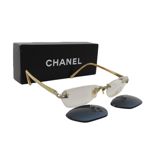 1 jpy # Chanel glasses beige group plastic times entering shade glasses glasses usually using woman CHANEL #E.Bils.oR-16