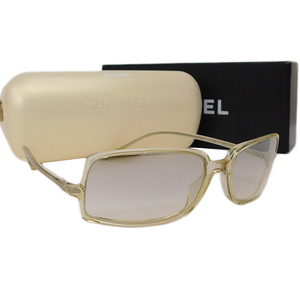 1 jpy # ultimate beautiful goods Chanel sunglasses yellow group plastic 5043-B c.660 61 UV shade CHANEL #E.Bupr.tI-15