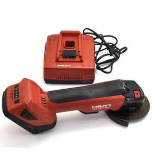 1円 ◇ 良品 HILTI ヒルティ ディスクグラインダー コードレス 充電式 AG125-A22 研磨 研削 バッテリー×1◇