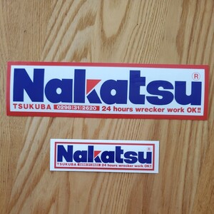 Nakatsu ステッカー２枚セット ナカツステッカー ナカツレッカー 筑波山 筑波 走り屋 峠 nakatsu NAKATSU ドリフト 走り屋 なかつ ドリ車