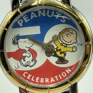 I311-I39-3362 ◎ ARMITRON アーミトロン レディース腕時計 AL21E スヌーピー PEANUTS ピーナッツ フェイス約28mm クオーツ ③