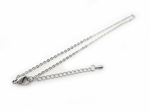 stainless steel chain anklet flat small legume 1.6mm 25cm(21+4cm adjuster ) small .