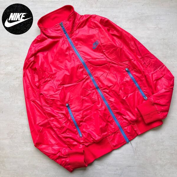 00s NIKE ナイキ ナイロンジャケット nylon jacket 赤 ウインドブレーカー