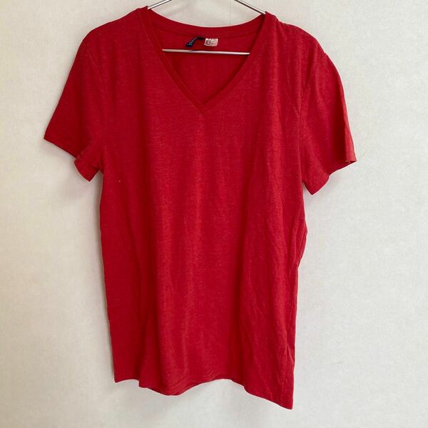 赤Tシャツ　メンズM H&M